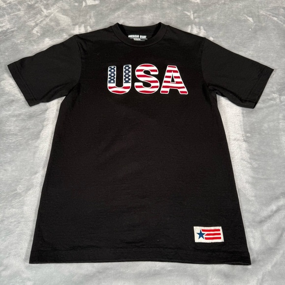 American Giant Other - American Giant Flag Collection T Shirt Mens Small Made In USA Black